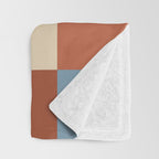 Bold Retro Checks Pattern - Large XX Throw Blanket Gallery Image 3