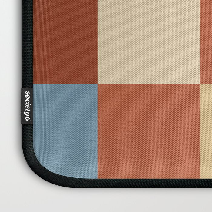 Bold Retro Checks Pattern - Large XX Laptop Sleeve Gallery Image 3
