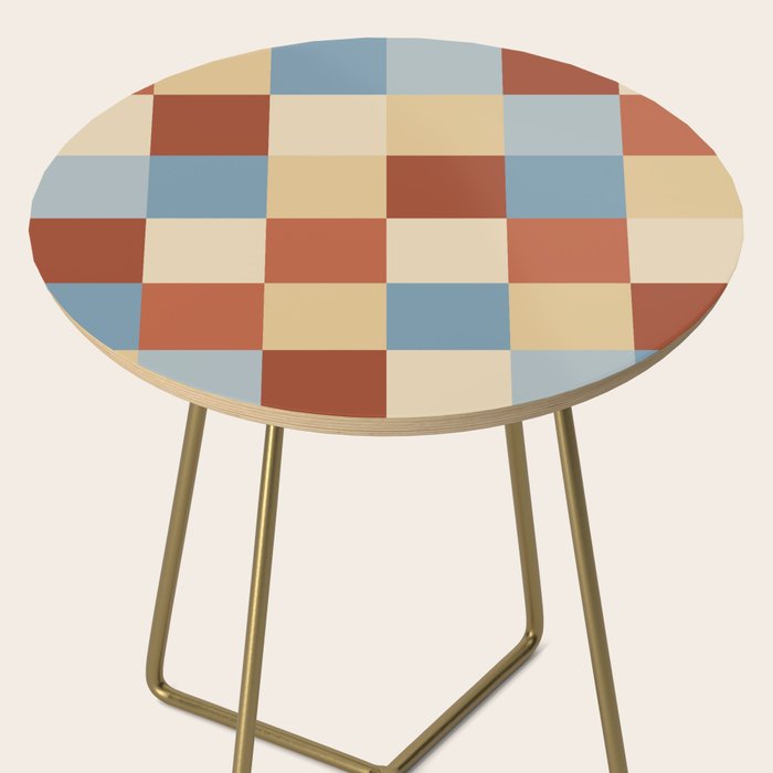 Bold Retro Checks Pattern - Large XX Side Table Gallery Image 2