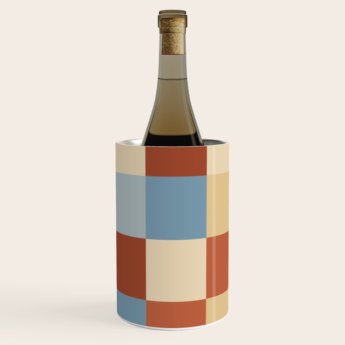 Bold Retro Checks Pattern - Large XX Wine Chiller Gallery Image 2