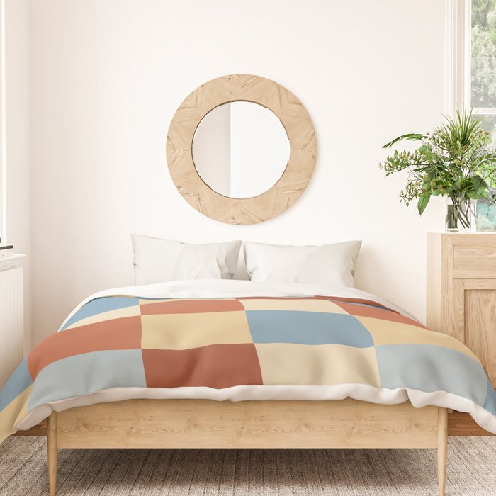 Bold Retro Checks Pattern - Large XX Duvet Cover Gallery Image 3