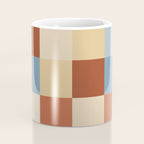 Bold Retro Checks Pattern - Large XX Coffee Mug Gallery Image 4