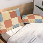 Bold Retro Checks Pattern - Large XX Pillow Sham Gallery Image 2