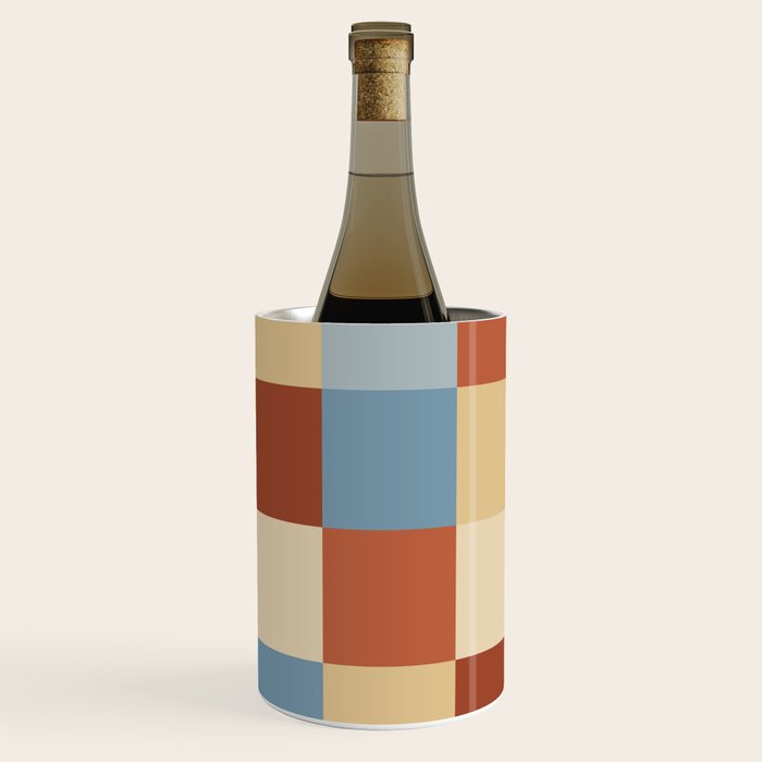 Bold Retro Checks Pattern - Large XX Wine Chiller Gallery Image 3