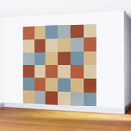 Bold Retro Checks Pattern - Large XX Wall Mural Gallery Image 2