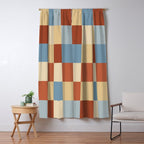 Bold Retro Checks Pattern - Large XX Window Curtain Gallery Image 5