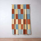 Bold Retro Checks Pattern - Large XX Window Curtain Gallery Image 3