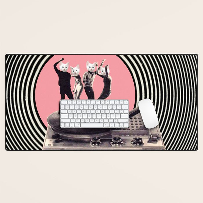 Groovy Cats Desk Mat Gallery Image 1