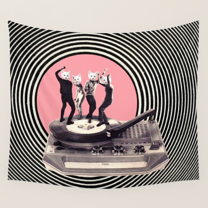 Groovy Cats Wall Tapestry Gallery Image 4