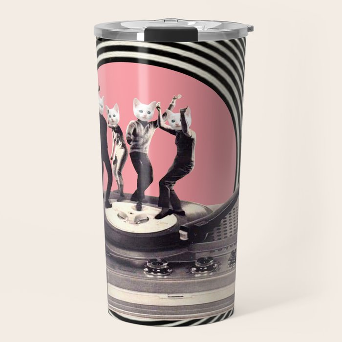 Groovy Cats Travel Mug Gallery Image 1