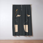 Minimal Abstract Art Vase Flower 3 Window Curtain Gallery Image 3