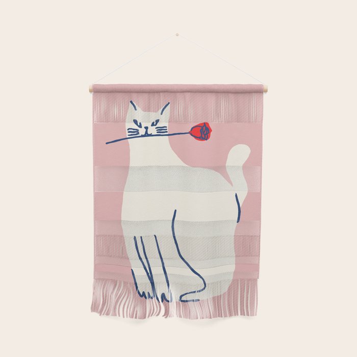 Casanova cat - the whimsical Catsanova Wall Hanging Gallery Image 1