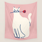 Casanova cat - the whimsical Catsanova Wall Tapestry Gallery Image 4