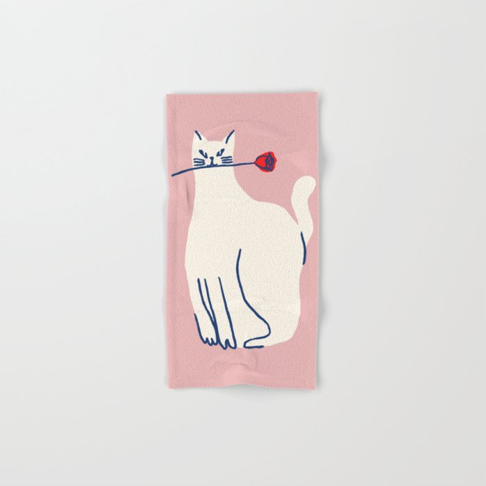 Casanova cat - the whimsical Catsanova Bath Towel Gallery Image 1