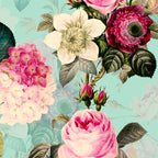Vintage & Shabby Chic - Summer Teal Roses Flower Garden Coffee Mug Gallery Image 2