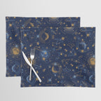Dark blue zodiac abstract YB Placemat Gallery Image 1