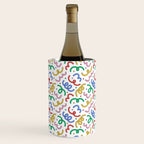 Colorful abstract fun line doodle pattern Wine Chiller Gallery Image 1
