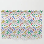 Colorful abstract fun line doodle pattern Wall Hanging Gallery Image 1