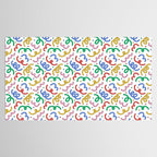 Colorful abstract fun line doodle pattern Tablecloth Gallery Image 2