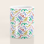 Colorful abstract fun line doodle pattern Coffee Mug Gallery Image 4