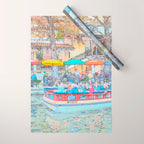 Ride Down The River - San Antonio, Texas Wrapping Paper Gallery Image 1
