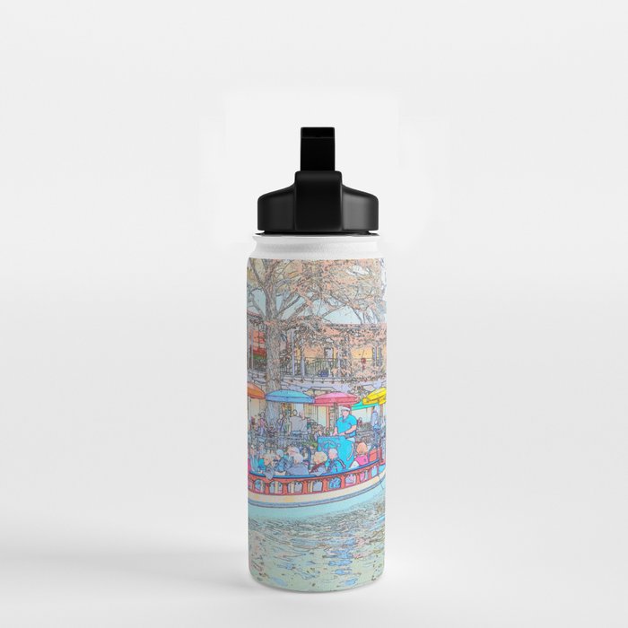 Ride Down The River - San Antonio, Texas Water Bottle Gallery Image 2
