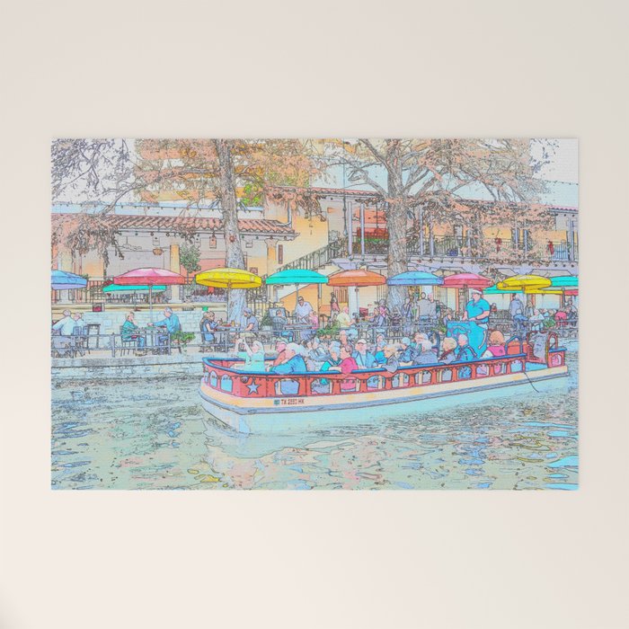 Ride Down The River - San Antonio, Texas Welcome Mat Gallery Image 1