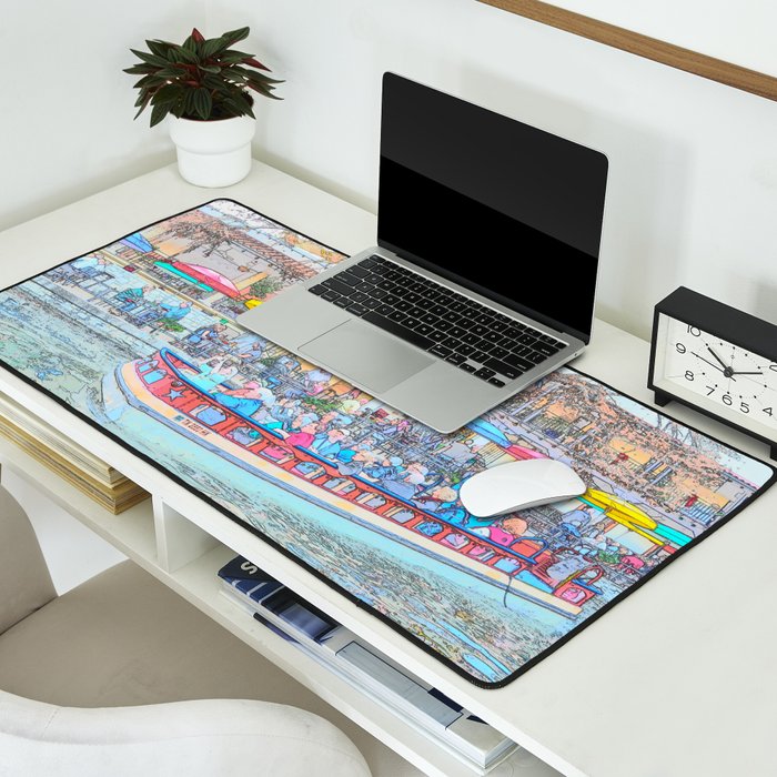 Ride Down The River - San Antonio, Texas Desk Mat Gallery Image 2