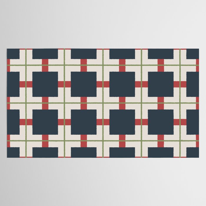 Classic Holiday Plaid Pattern Tablecloth Gallery Image 2