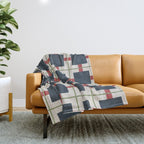 Classic Holiday Plaid Pattern Throw Blanket Gallery Image 1