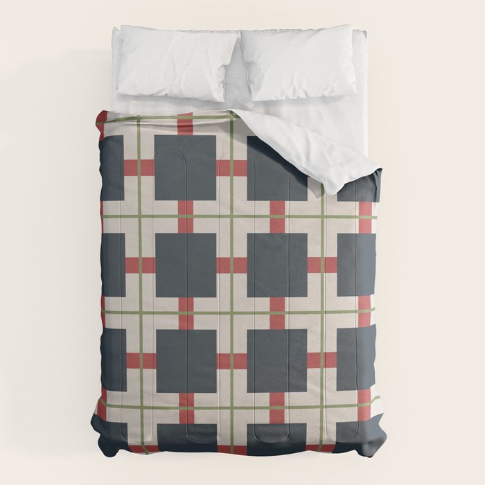 Classic Holiday Plaid Pattern Comforter Gallery Image 1