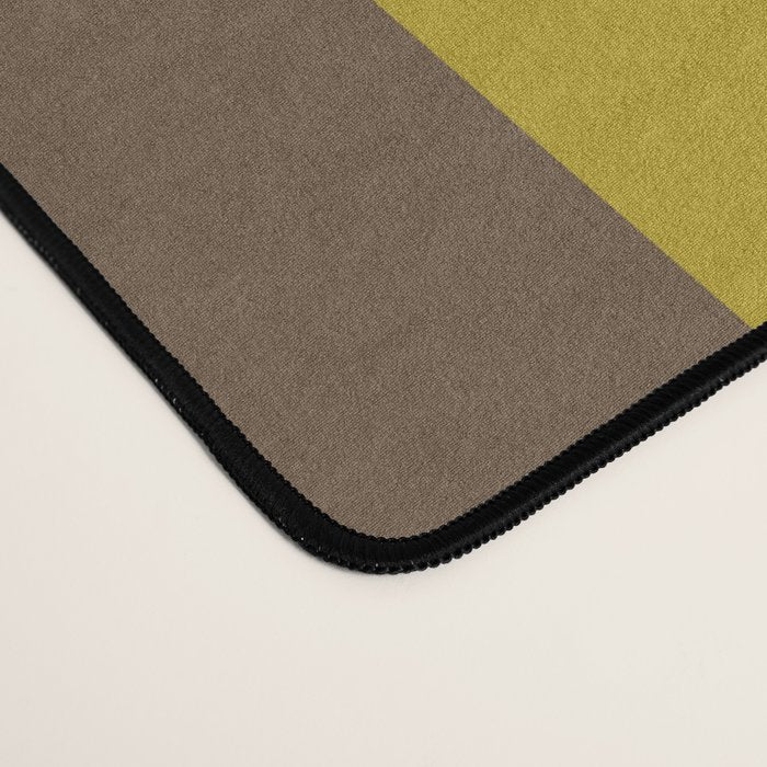 Vintage Moss and Coffee Stripes Desk Mat Gallery Image 4