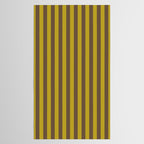Vintage Moss and Coffee Stripes Tablecloth Gallery Image 2