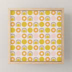 Floral Sunshine Rainbow Pattern Mini Art Print Gallery Image 1