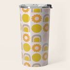 Floral Sunshine Rainbow Pattern Travel Mug Gallery Image 2