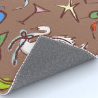 Simple Girl Inspired by PANTONE 17 1230 Mocha Mousse Rug Gallery Image 4