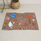 Simple Girl Inspired by PANTONE 17 1230 Mocha Mousse Rug Gallery Image 1