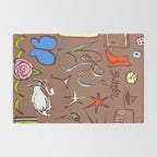 Simple Girl Inspired by PANTONE 17 1230 Mocha Mousse Rug Gallery Image 2