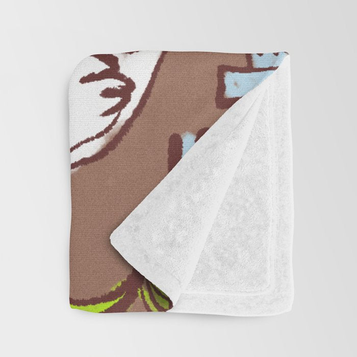 Simple Girl Inspired by PANTONE 17 1230 Mocha Mousse Throw Blanket Gallery Image 3