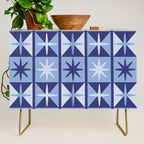 Mid Century Modern Starburst Pattern Credenza Gallery Image 1