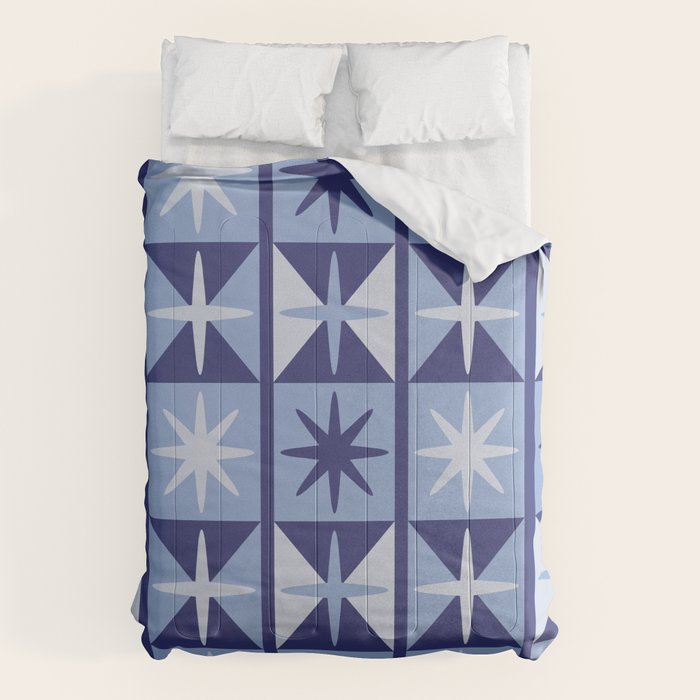 Mid Century Modern Starburst Pattern Comforter Gallery Image 1