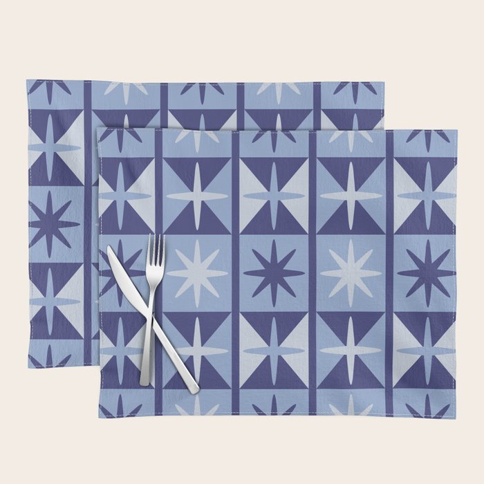 Mid Century Modern Starburst Pattern Placemat Gallery Image 1