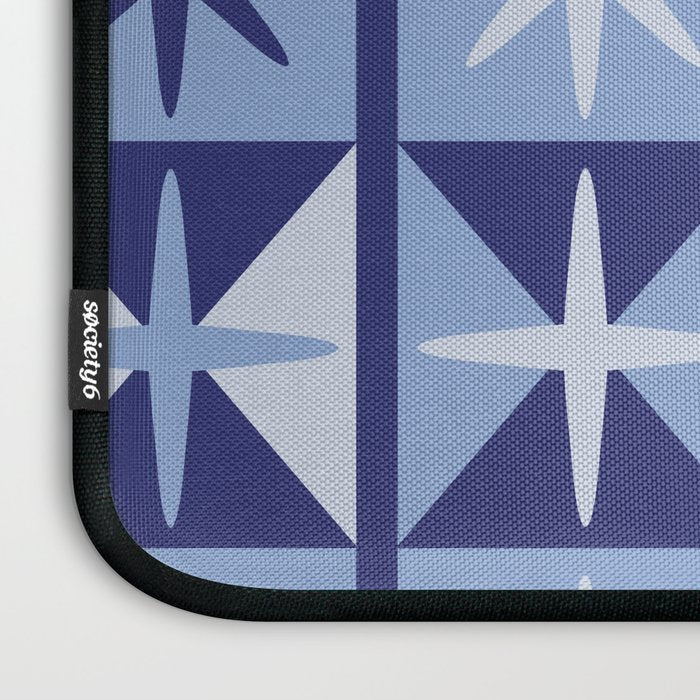 Mid Century Modern Starburst Pattern Laptop Sleeve Gallery Image 3