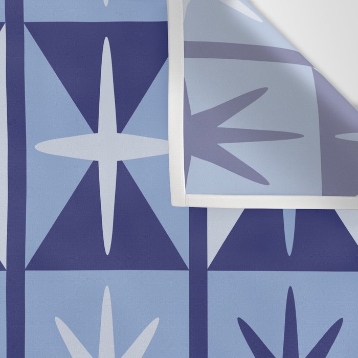 Mid Century Modern Starburst Pattern Wall Tapestry Gallery Image 3