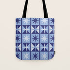 Mid Century Modern Starburst Pattern Tote Bag Gallery Image 1