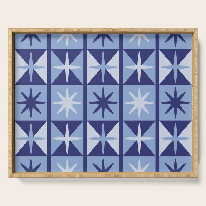 Mid Century Modern Starburst Pattern Serving Tray Gallery Image 1