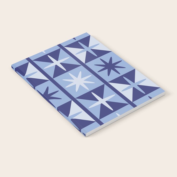 Mid Century Modern Starburst Pattern Notebook Gallery Image 1