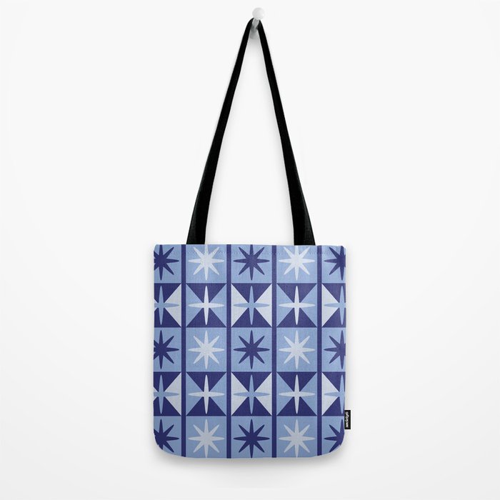 Mid Century Modern Starburst Pattern Tote Bag Gallery Image 2