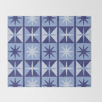 Mid Century Modern Starburst Pattern Throw Blanket Gallery Image 2