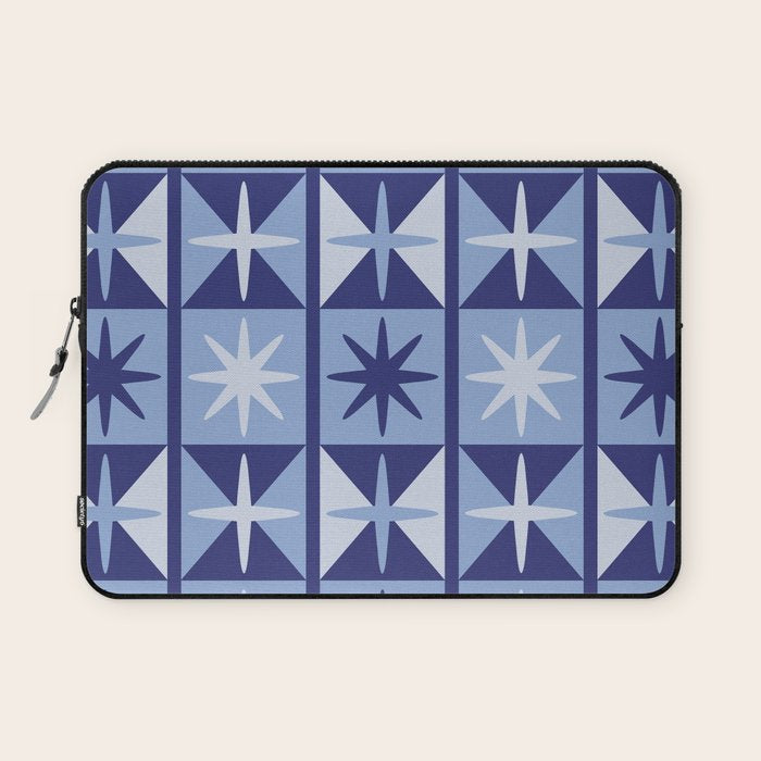 Mid Century Modern Starburst Pattern Laptop Sleeve Gallery Image 1